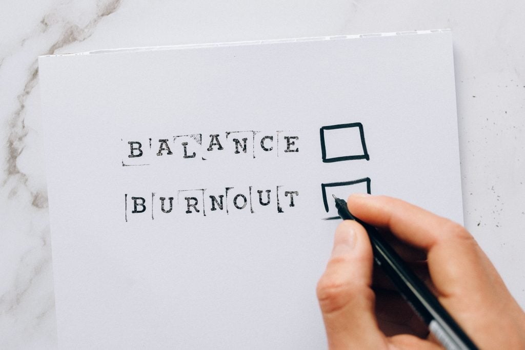 burnout vs balance
