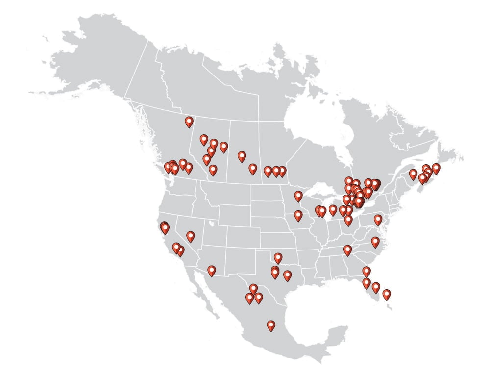 Map of job markets